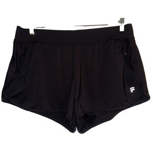 Fila Sport Women's‎ Running Shorts Size XL Black Unlined Lightweight Athletic